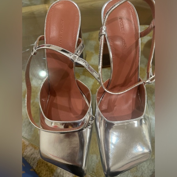 Amina Muaddi Charlotte Pumps SZ 9.5 39.5 US New no box 🔥✨✨✨ - Picture 7 of 9